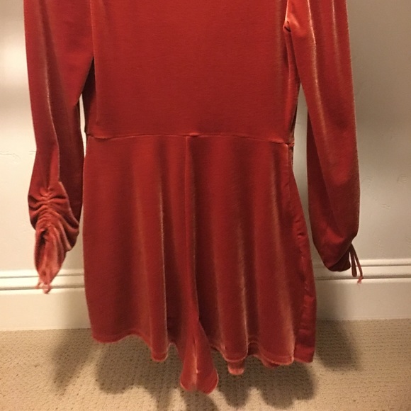 Urban outfitters velvet dress romper skort - Picture 2 of 4